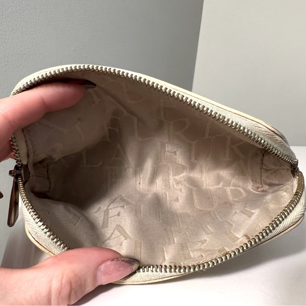 Furla Cream Leather Pouch - Picture 8 of 8